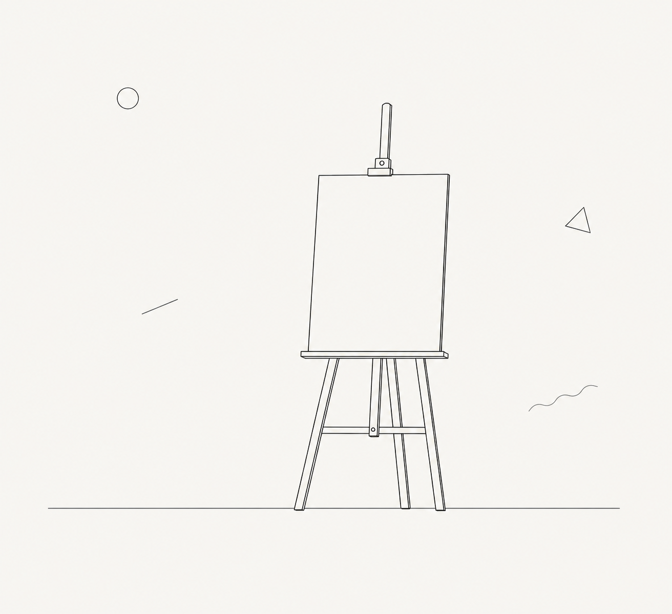 The easel waits. What matters is who assembles the picture.